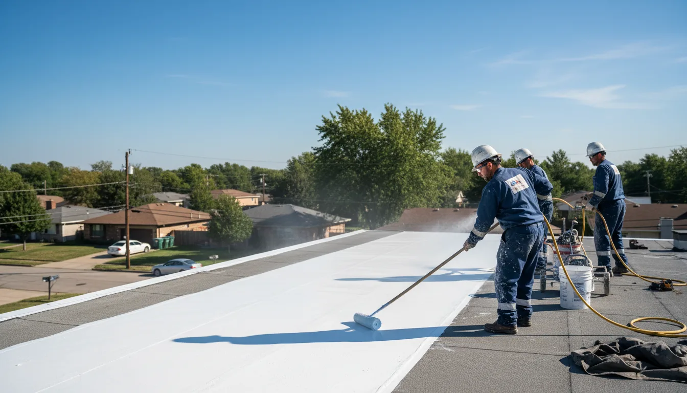 Commercial roof coating in Marion, MI near me